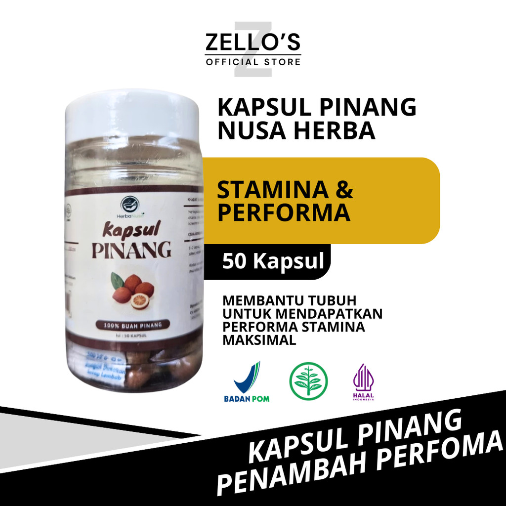 KAPSUL BUAH PINANG 50KAPSUL ORIGINAL