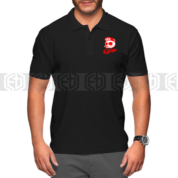 DUCK DUDE X CARP Streetwear Baju Kaos Kerah Pria Bordir Premium Quality Lengan Pendek Polo Cotton Ts