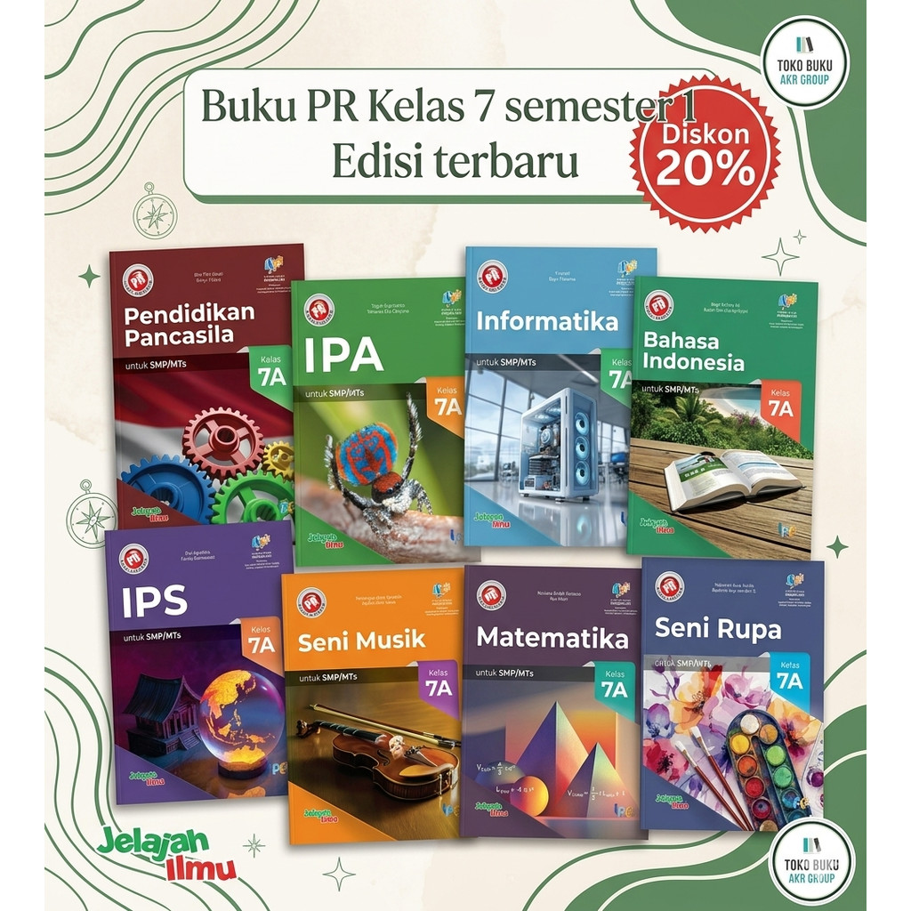 Buku Pr/Lks SMP Kelas 7 Semester 1&2 Intan pariwara Tahun 2026