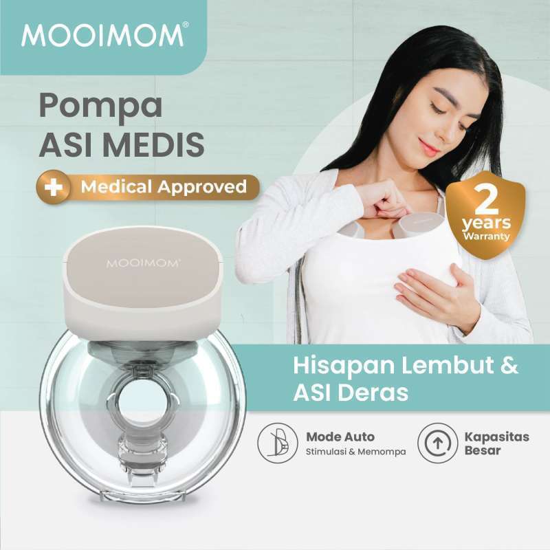 MOOIMOM M2 Pompa Asi Elektrik / Handsfree Breast Pump Portable / Wireless  - Preloved