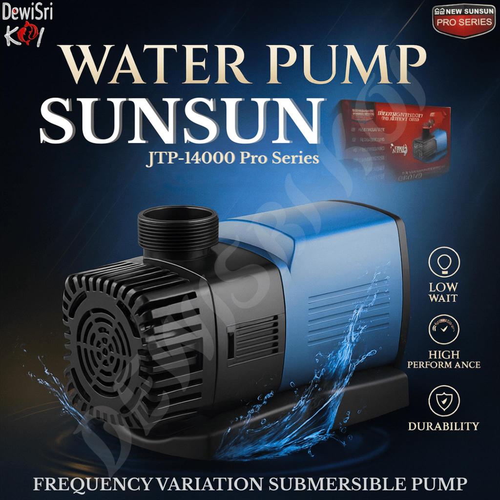 Pompa Kolam Koi SUNSUN JTP-14000 Pro Series – Pompa Air Celup Hemat Listrik, Debit Besar & Awet