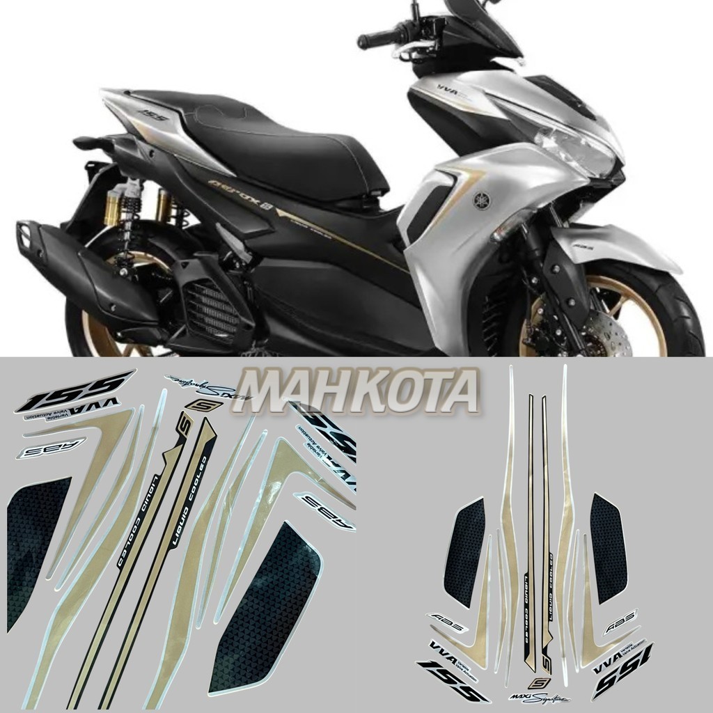 pnp Striping Stiker AEROX ABS 2021 SILVER Fullset