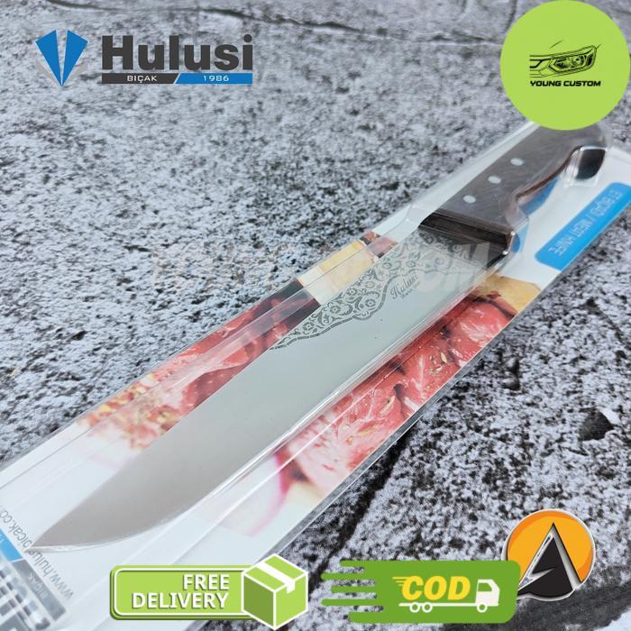 Butcher knife pisau sembelih Hulusi 20 cm original turkey 10121.20 - 18 cm -young