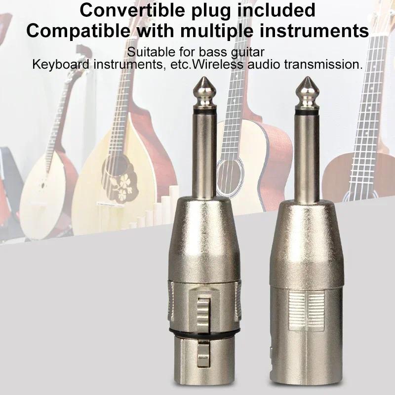 Wireless Microphone System Wireless Transmitter Receiver Mic Converter Adapter Automatic Microphone 