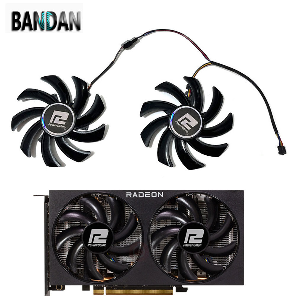 GPU NEW 85MM RX 5700XT Video Card Cooler Fan For POWERCOLOR RX 6700 6700XT 6500XT 6600 6600XT 5700XT