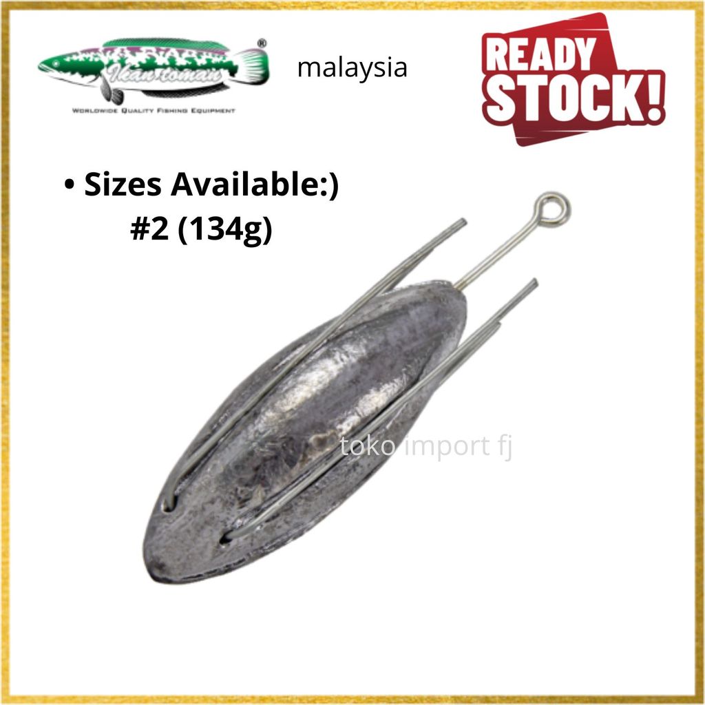 IKAN TOMAN SURF SINKER #2 Terminal Tackle - Pemberat Pancing Ikan - Kail Pancing Pemberat