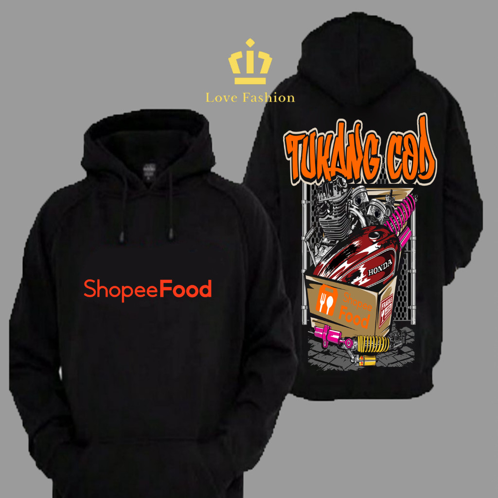 Sweater Hoodie Distro Tukang COD ShopeeFood Kurir Ekspedisi Makanan Premium Terbaru