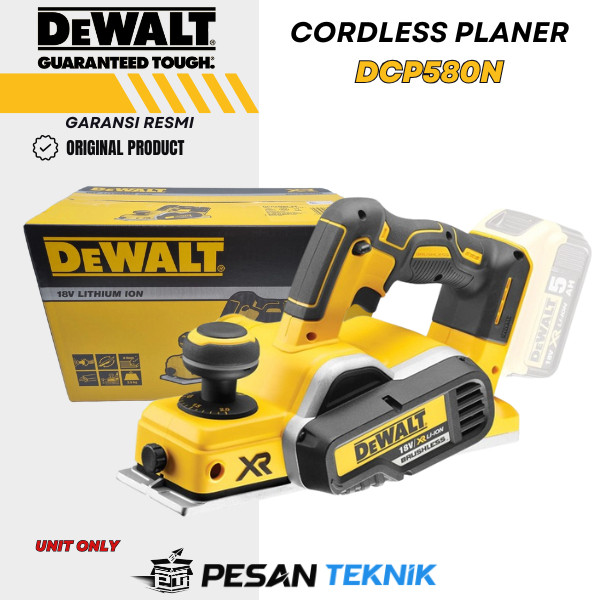 Mesin Serut Baterai Cordless Brushless Planner DEWALT DCP580N