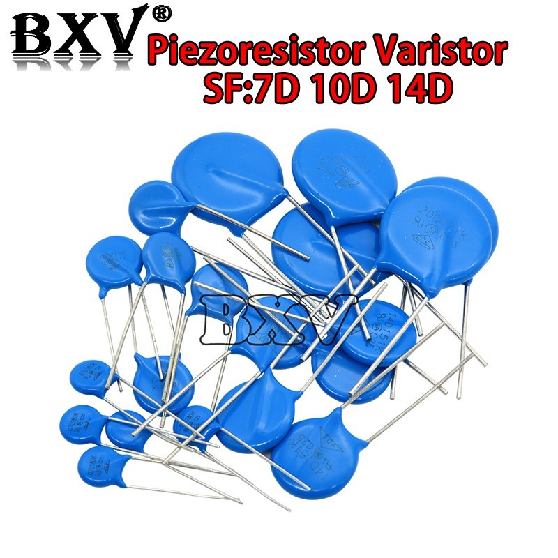 20-100PCS Piezoresistor Varistor Series 7D 10D 14D 7D180K 7D220K 10D270K 10D330K 14D471K 14D220K 7D4