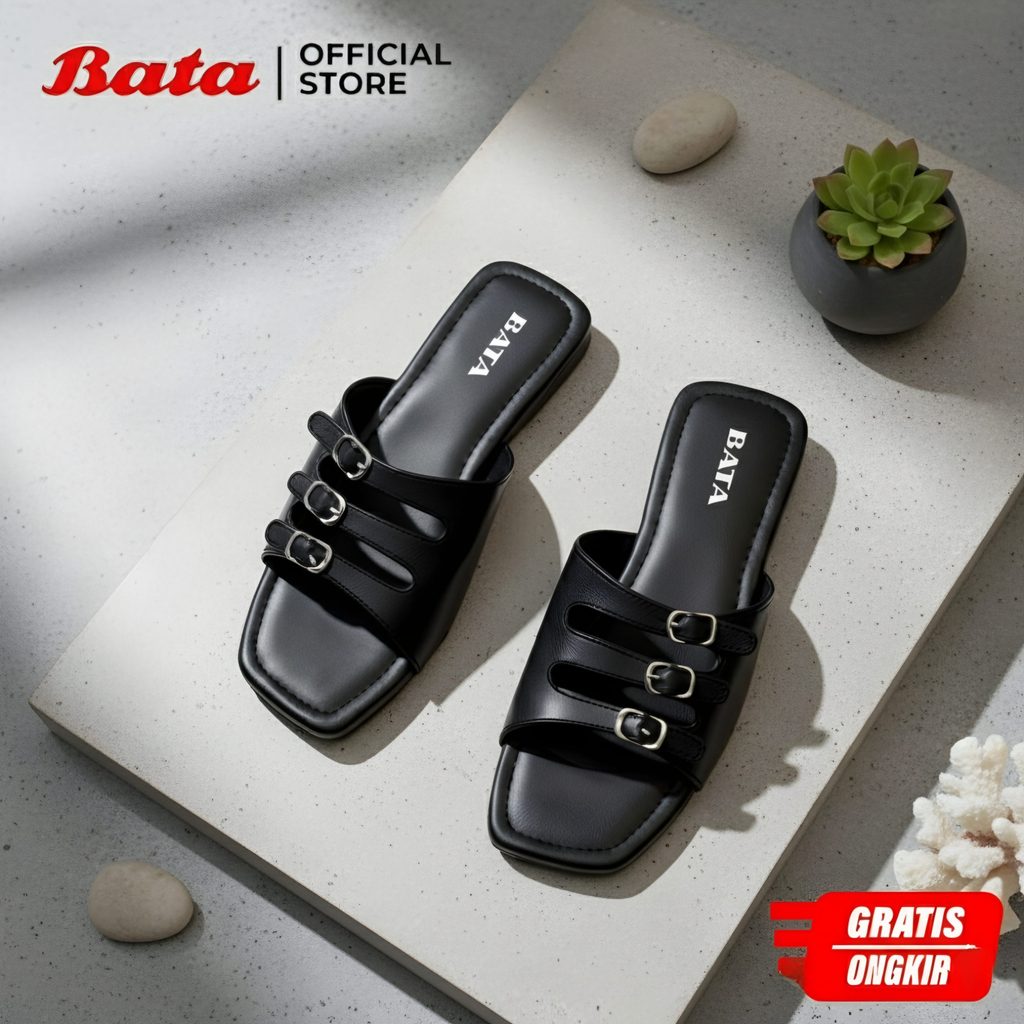 SANDAL SLOP TERBARU ELEGAN CASUAL STYLE FLAT PLATFORM PREMIUM TEPLEK CEWEK TRENDY WANITA KEKINIAN EM