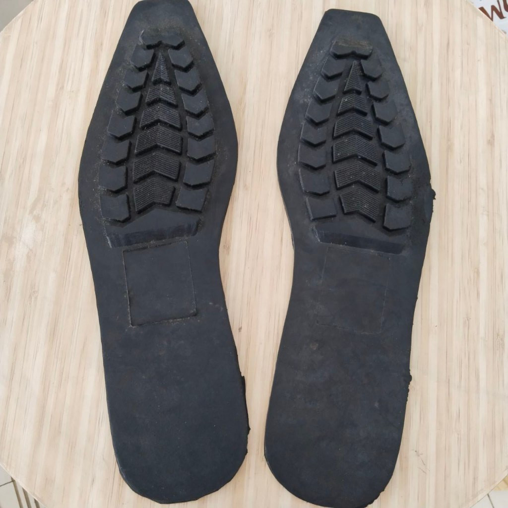 Outsole Karet Puyuh Bintik Coklat Middle Sol Sandal Birken PVC