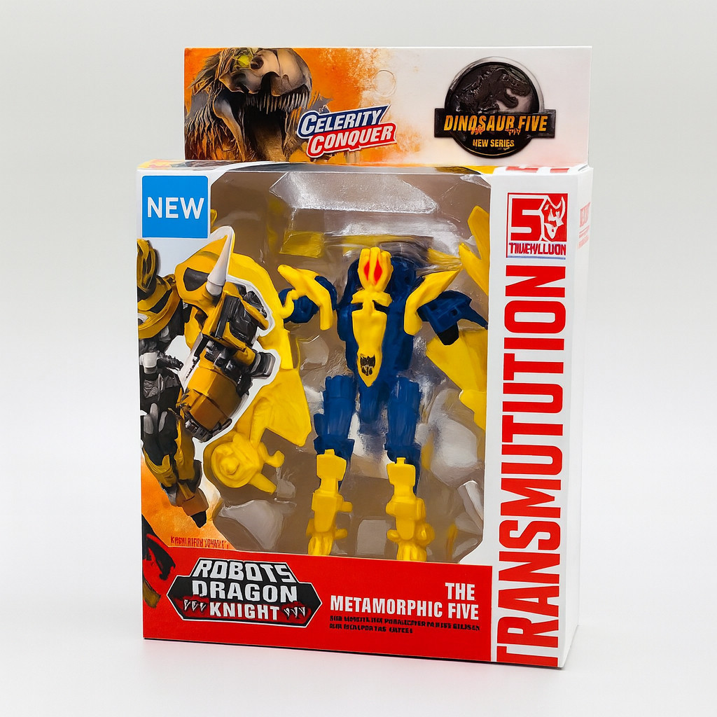 Mainan Anak Robot Transformer Dinosaurus Robot Dragon Knight