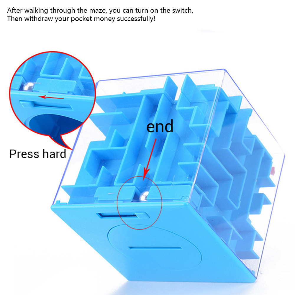8Cm 3D Mini Speed Cube Maze Magic Cube Piggy Bank Puzzle Game Labyrinth Rolling Ball Game Cubo Magic