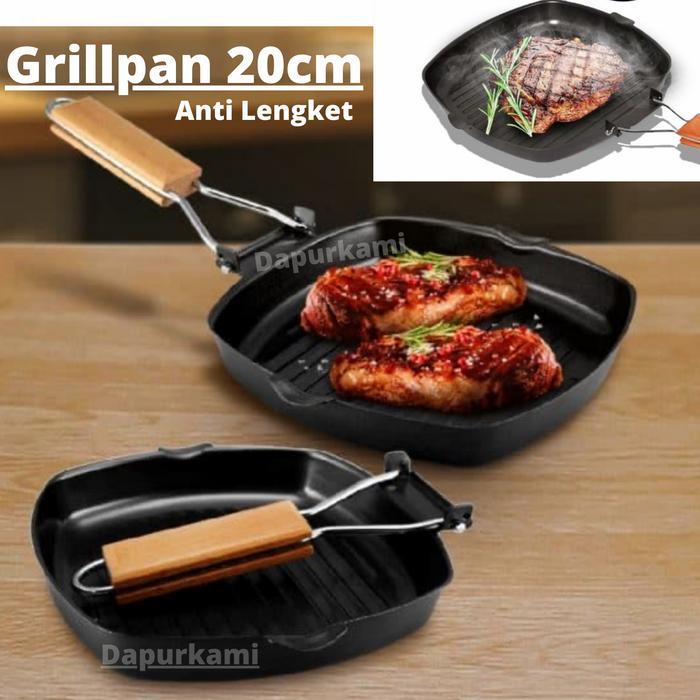 YAKINIKU GRILL • KOREAN GRILL PAN • TEPLON PEMANGGANG YAKINIKU - Grill Pan 20cm