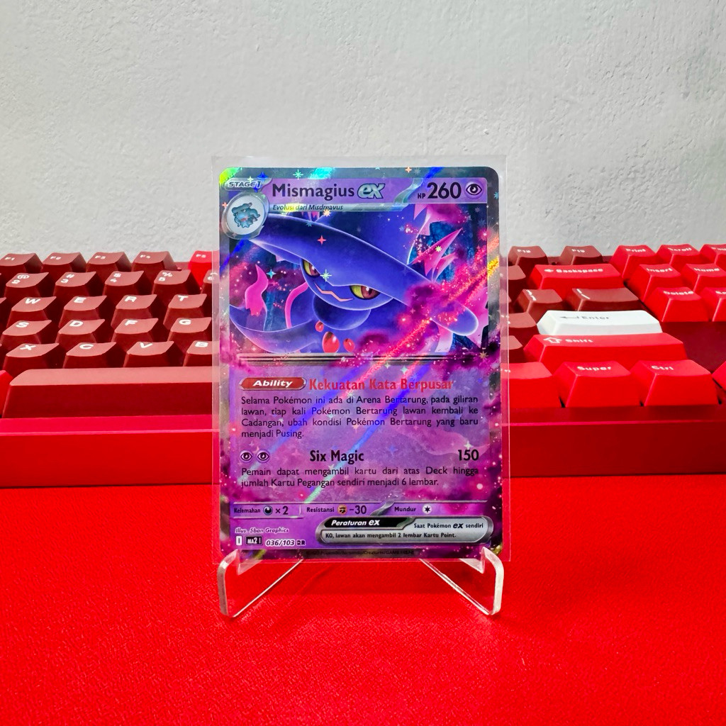 Mismagius Ex RR 036/103 MA2 Kartu Pokemon Kobaran Biru