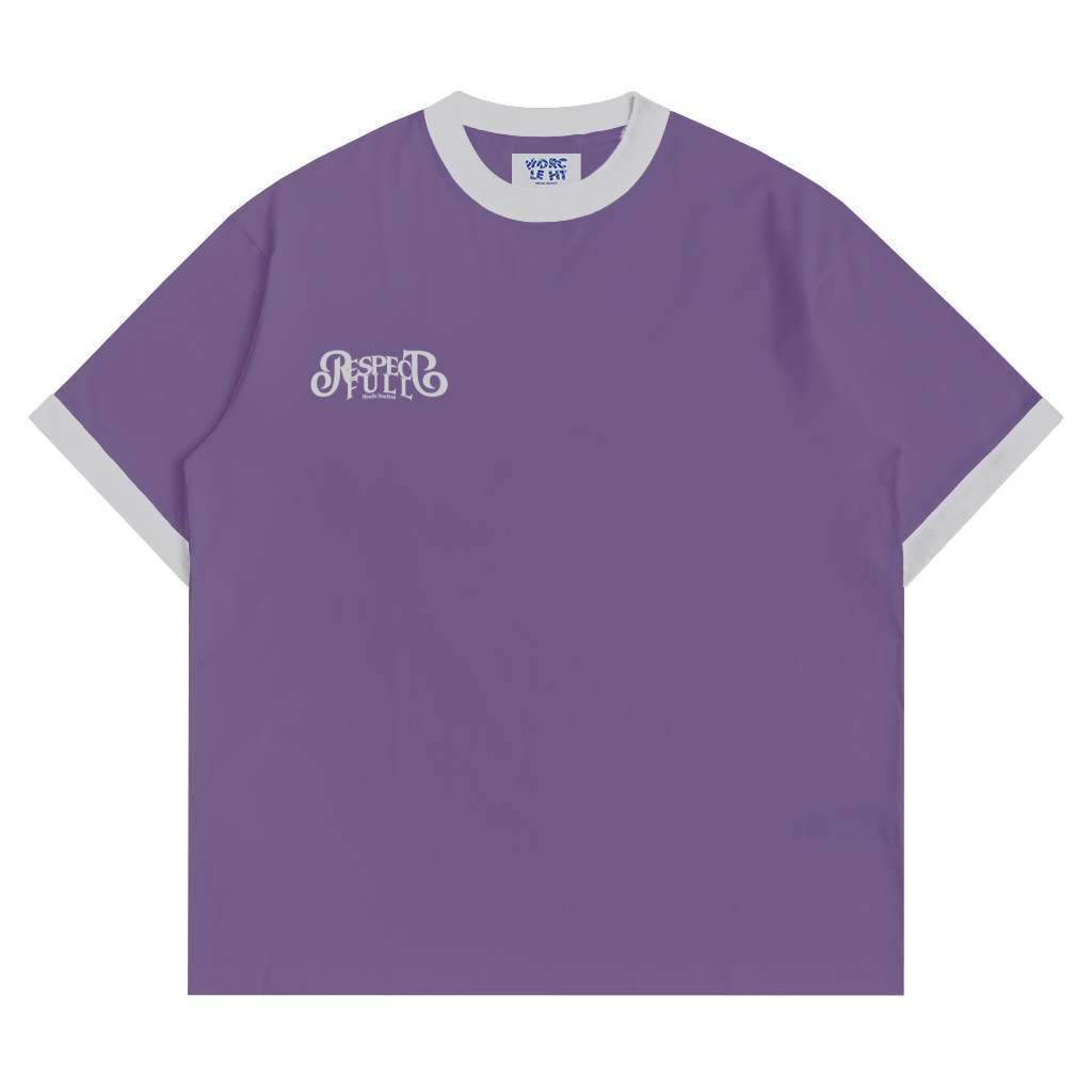 MEEDLE REACOUT - MD RESPECT PURPLE RINGER TEES KAOS RINGER KLASIK UNGU