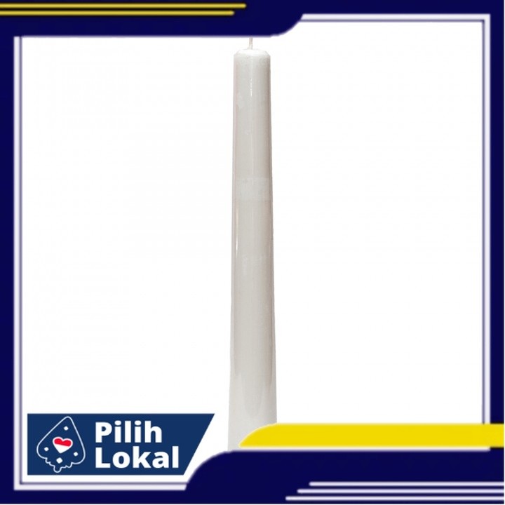 Lilin Altar Polos DBL Jumbo ( Uk. 50 x 6cm ) LIlin Misa Altar Gereja Rohani Lilin Putih Polos