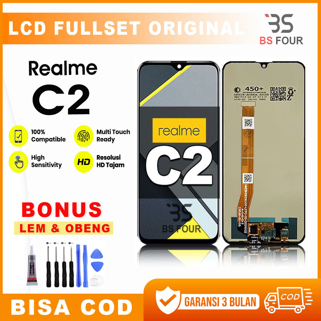 LCD Realme C2 Original Touchscreen Fullset COD