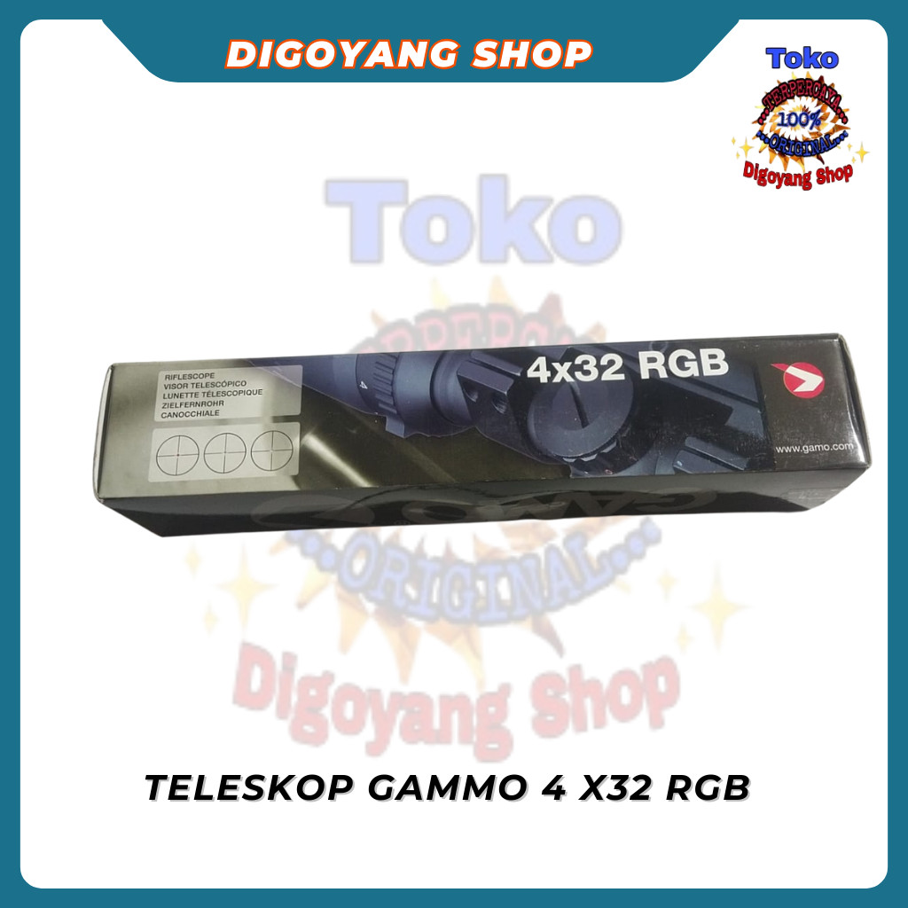 Telescope Anti Getar Gamo 4X32 Rgb - Teropong Bushnell Murah Taktikal Co