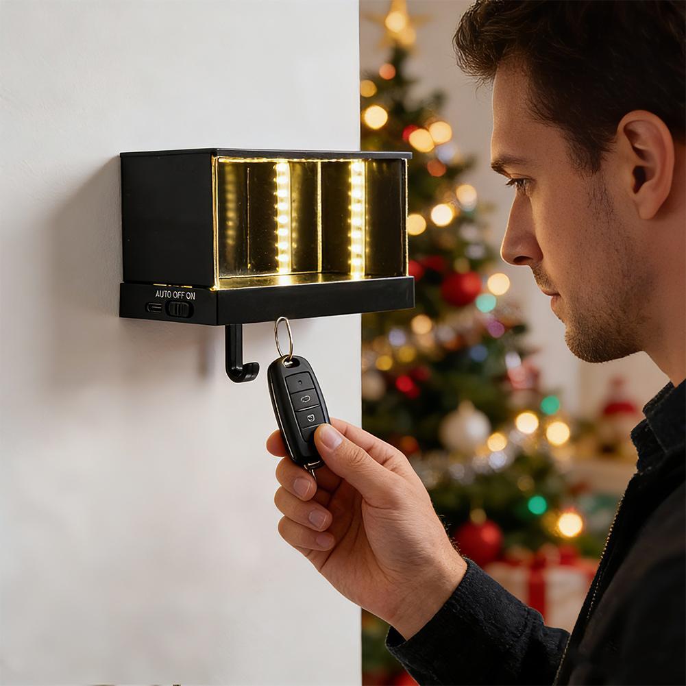 Car Luminous Unlimited Garage Key Storage Infinity Garage Keychain Creative Car Garage Key Holder Wa