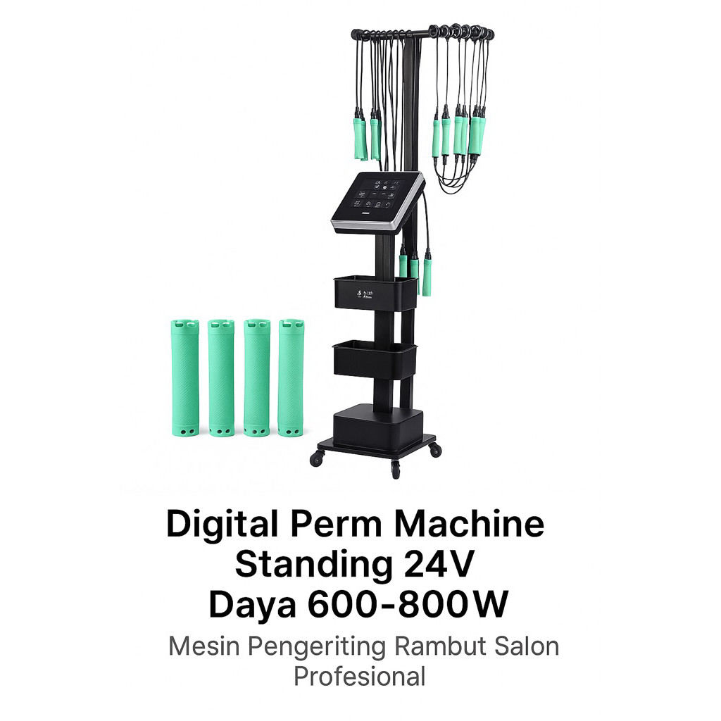 DIGITAL PERM STANDING 24V Digital Perm Machine Standing 24V Daya 600-800W – Mesin Pengeriting Rambut