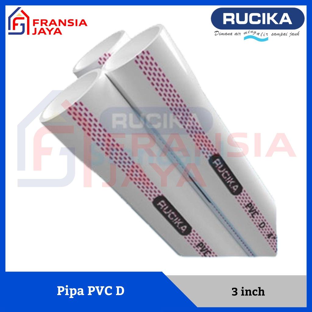 Rucika Pipa PVC D 3 inch Pralon Air Paralon