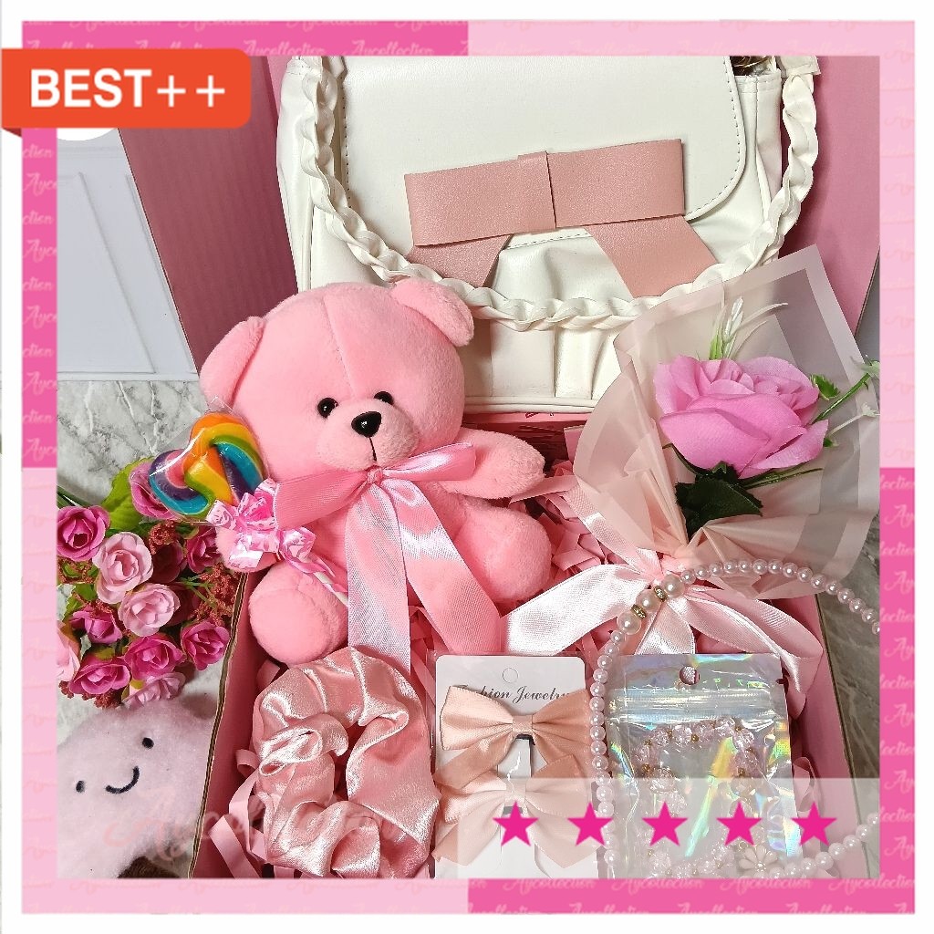 Hampers valentine romantis buat pacar / PINK SERIES HAMPERS ULANG TAHUN | HAMPERS VALENTINE | KADO V