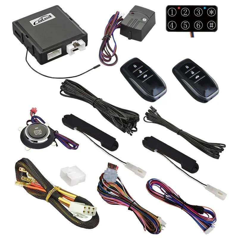 CarEasy 4G GPSGSM Car Alarm PKE Keyless Entry Push Button Engine Start Stop System With Remote Engin