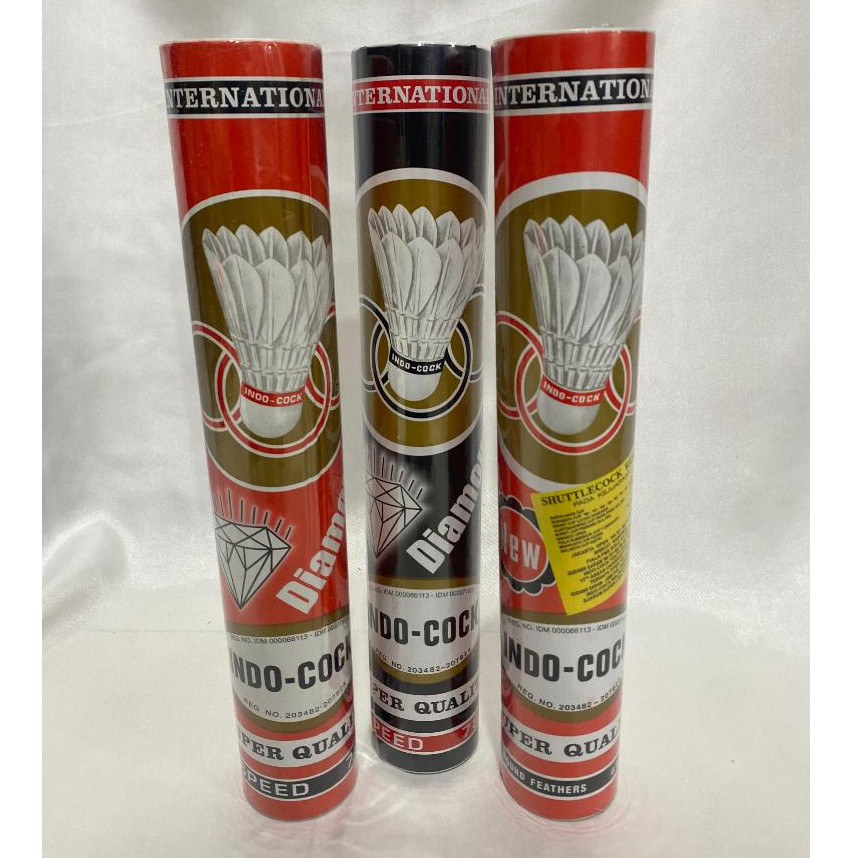 Shuttlecock INDOCOCK COCK INDOCOCK HITAM MURAH MAKASSAR / MERAH ORIGINAL Super Quality
