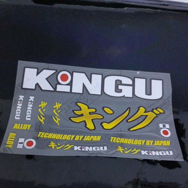 TERMURAH STIKER KINGU ALLOY BESAR UNTUK VELG MOTOR AG STYLE