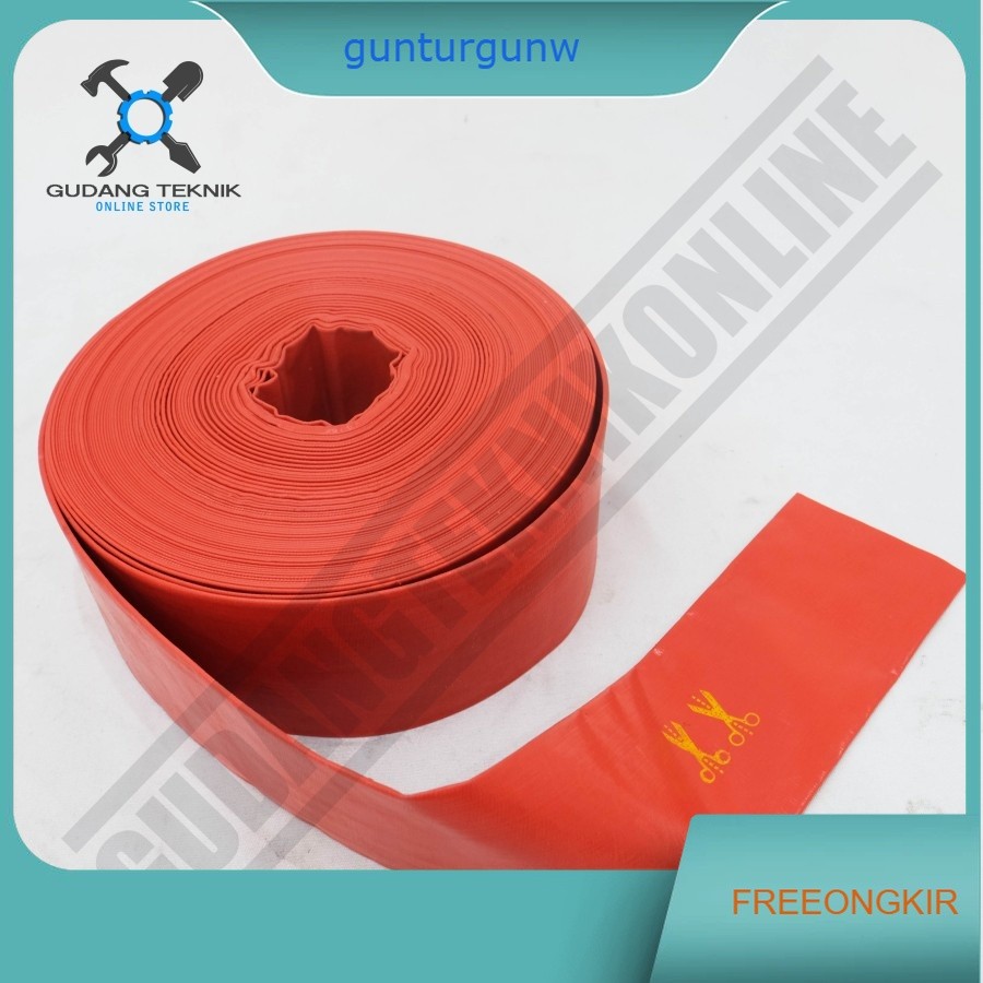 (50 Meter)  Selang Karet Irigasi Pompa Sawah 3" 50M KATO TIGER 1 ROLL / Selang Karet 3Inch KATO 3 In