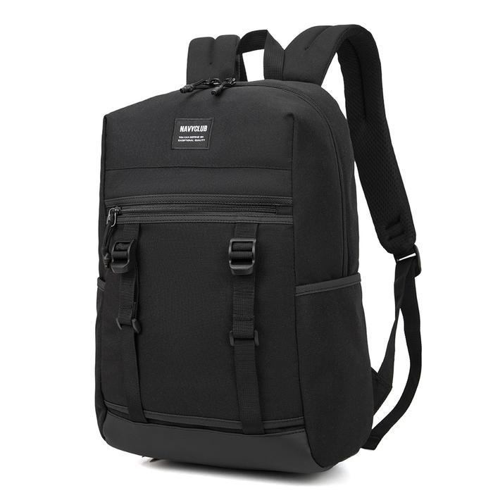PROMO  Navy Club Tas Ransel Laptop - Tas Pria Tas Wanita Tas Punggung - FBJFA - Hitam