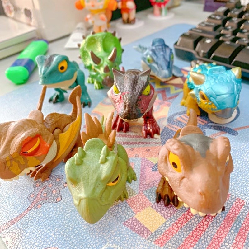 Original Mattel Jurassic World Snap Squad nosaurs Indominus Rex Baryonyx Mosasauru Bumy Ankylosaurus