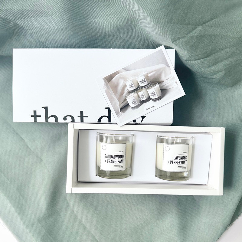 READY Scented Candle Box isi 2 Candle | Gift Box | Box Hadiah by That Day.
