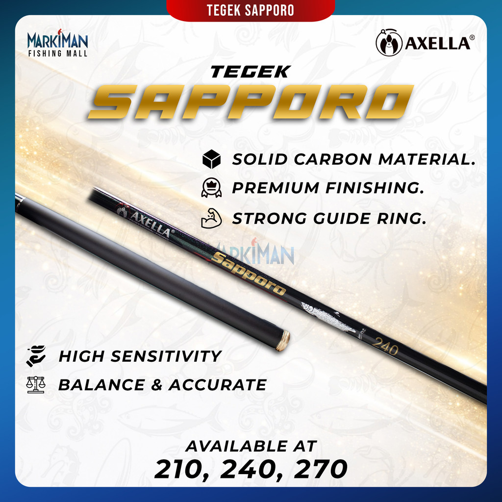 Tegek Lele Kaku Tegek Axella Saporro, Tegek Hector, Joran Tegek AxellaRed Albino 200 250 cm Ruas Pan