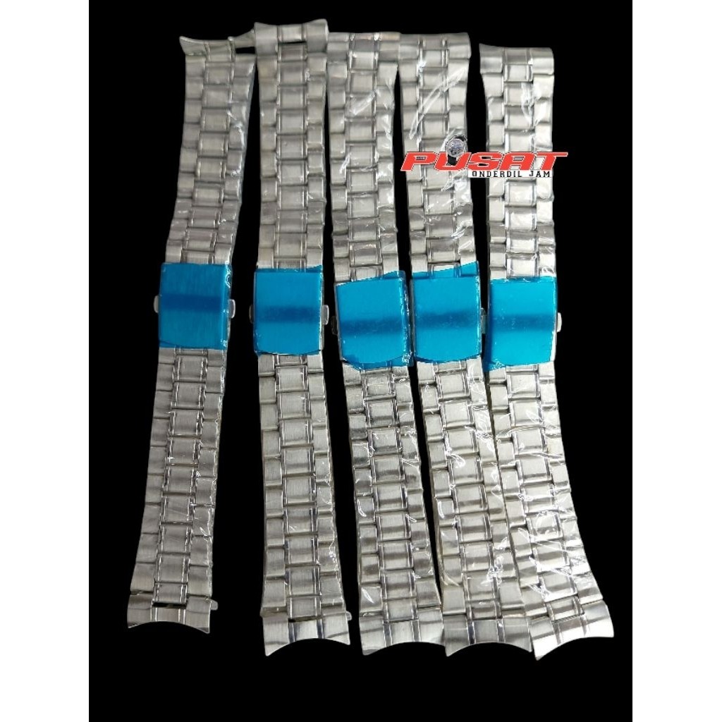 Rantai Jam Setainless Curve Strap Rantai Universal 20mm 22mm 24mm