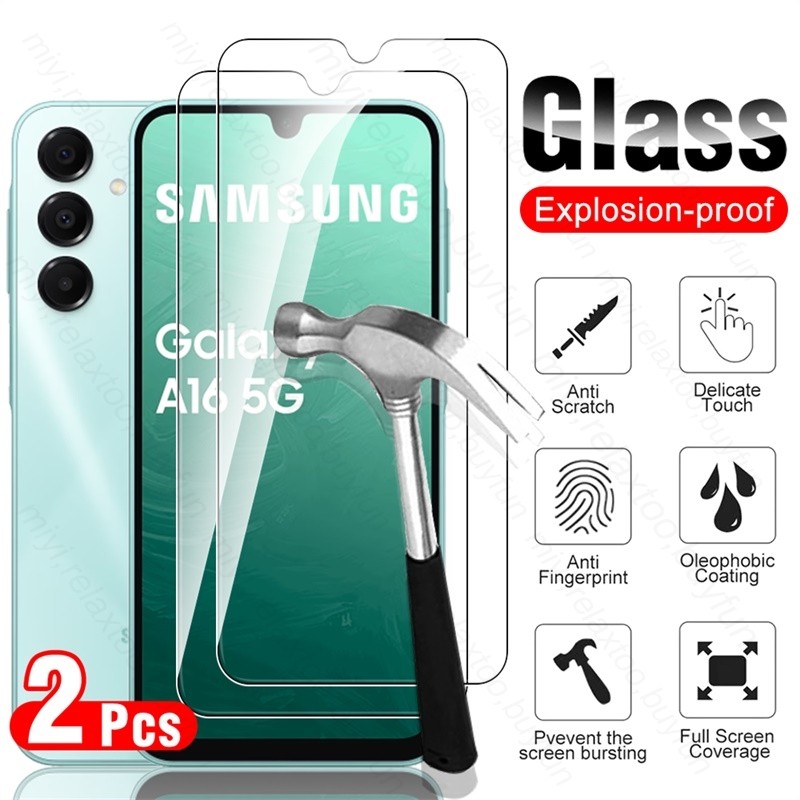 2Pcs 9H Glass for Samsung Galaxy A16 A17 5G/4G Protect Glass on SamsungA16 GalaxyA16 A 16 16A 4/5G S
