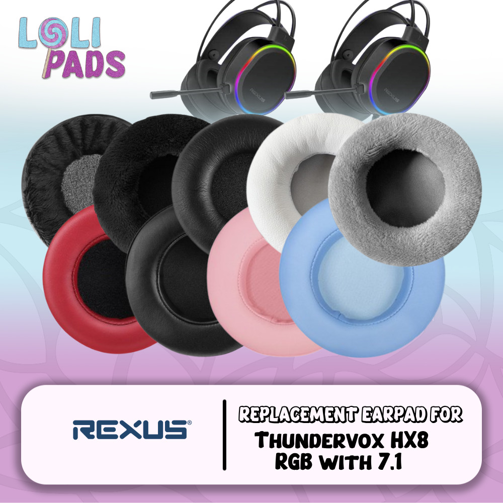 Earpad Earcup Earcushion Rexus Thundervox HX8 RGB with 7.1 Busa Bantalan Foam Pads
