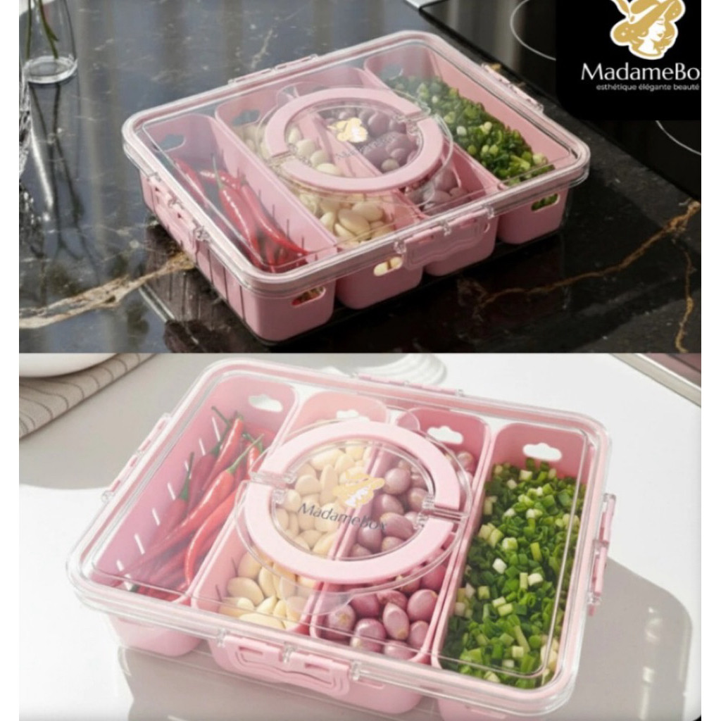 STORAGE SEKAT 4 PINK WD04P Kotak Penyimpanan Kulkas Kontainer Kulkas Food Kontainer Kotak Penyimpana