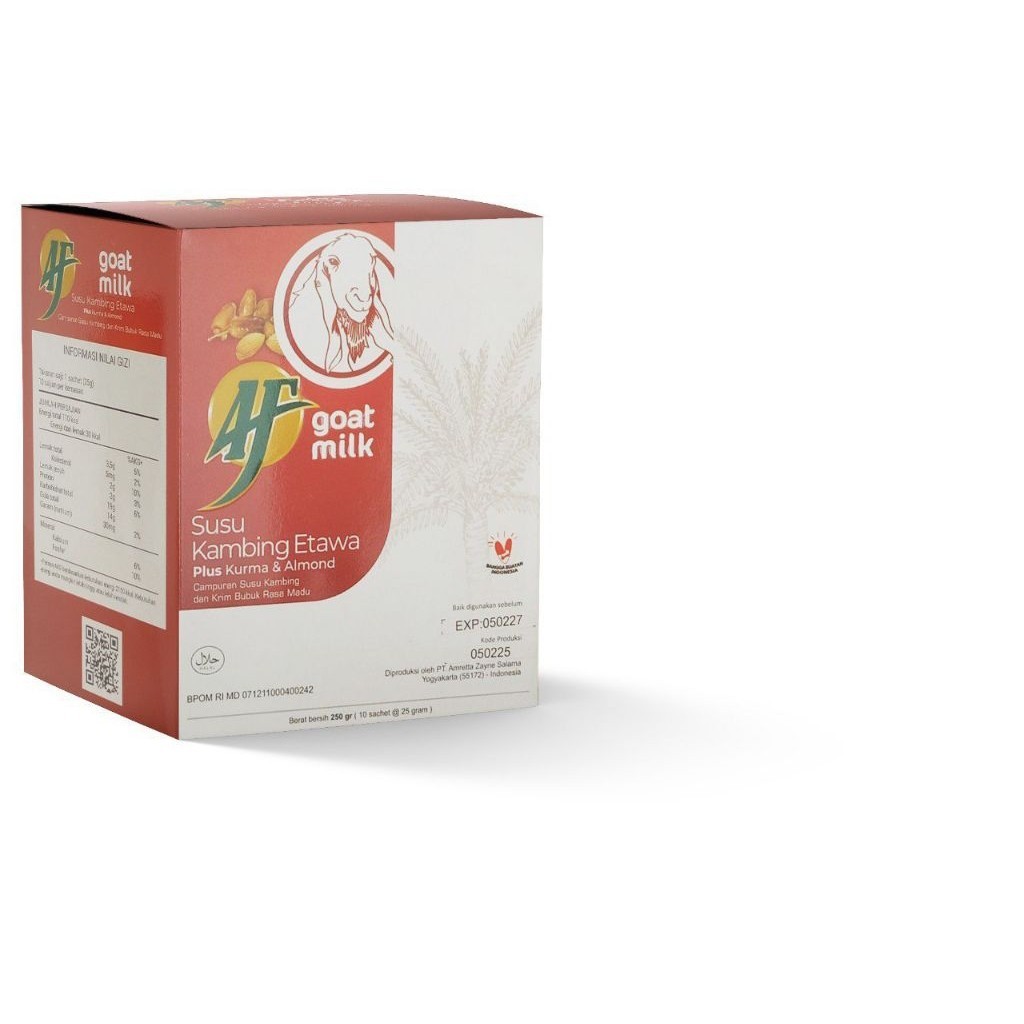Susu Kambing Ettawa Plus Kurma dan Almond AF GOAT MILK