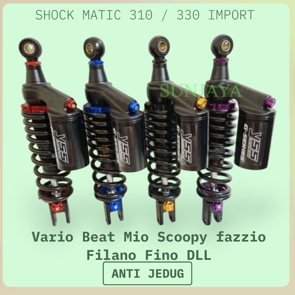 SHOCK SHOCKBREAKER COPY YSS MODEL G-PLUS SERIES  SINGLE TABUNG ATAS UK 310MM & 330MM UNIVERSAL MATIC