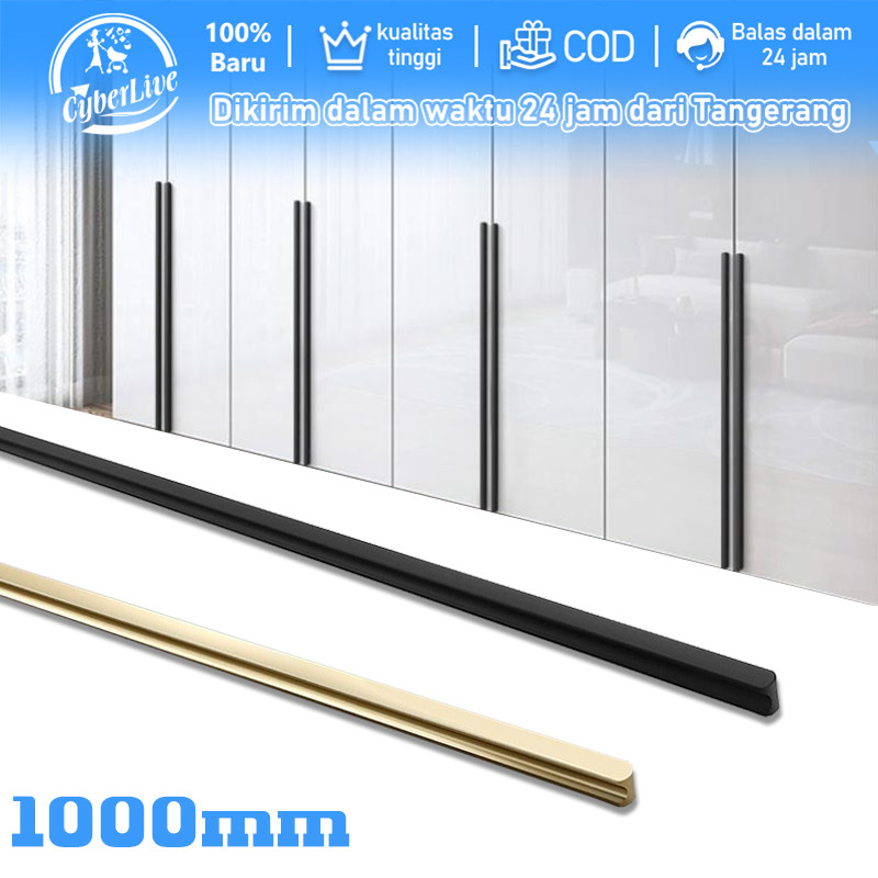 100cm Gagang Pintu Lemari Golden Handle Laci Lemari Mewah Handle Modern Tarikan Pintu Lemari Minimal