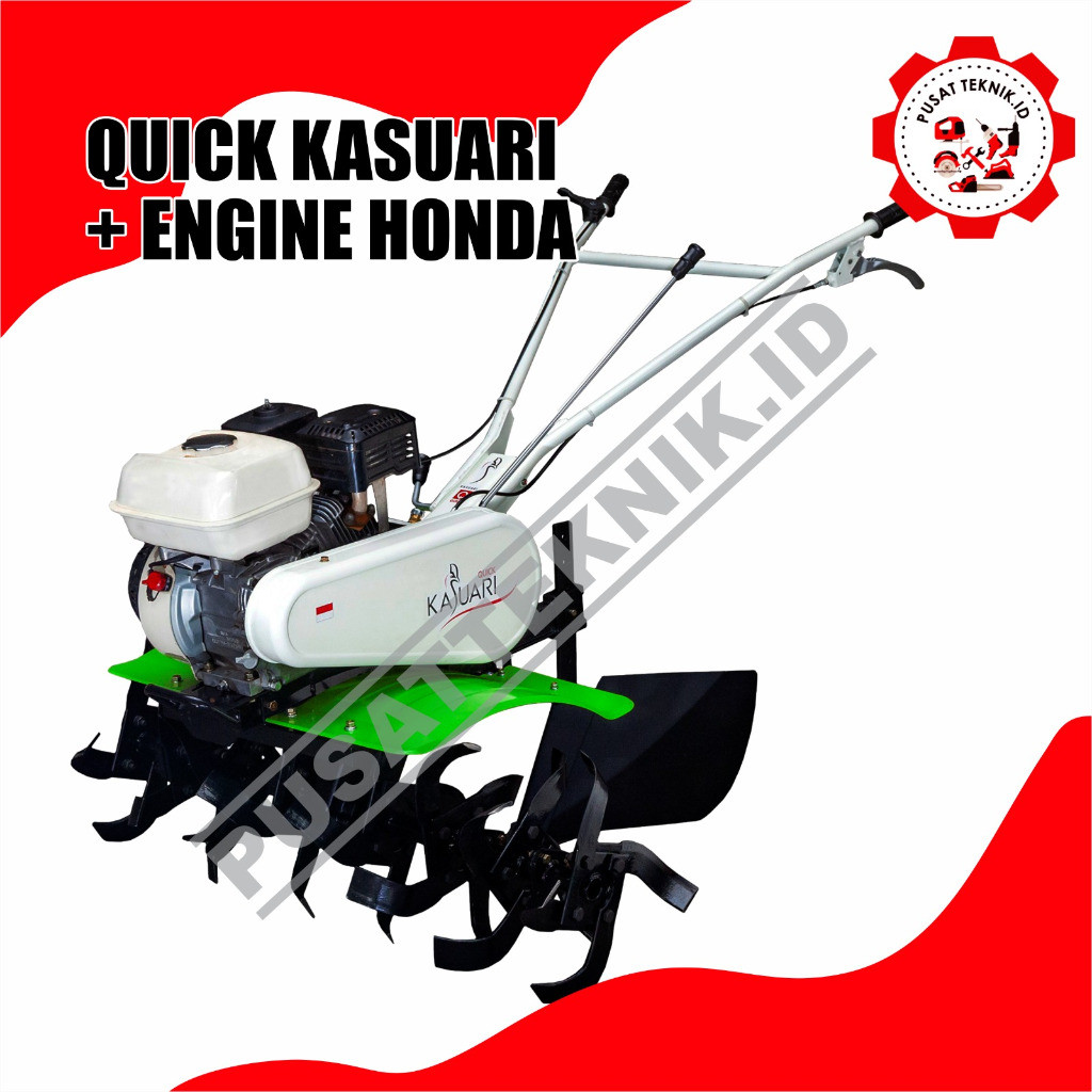 TRAKTOR QUICK KASUARI + ENGINE HONDA GX 200 / 160 T2 QTBD CULTIVATOR QUICK KASUARI