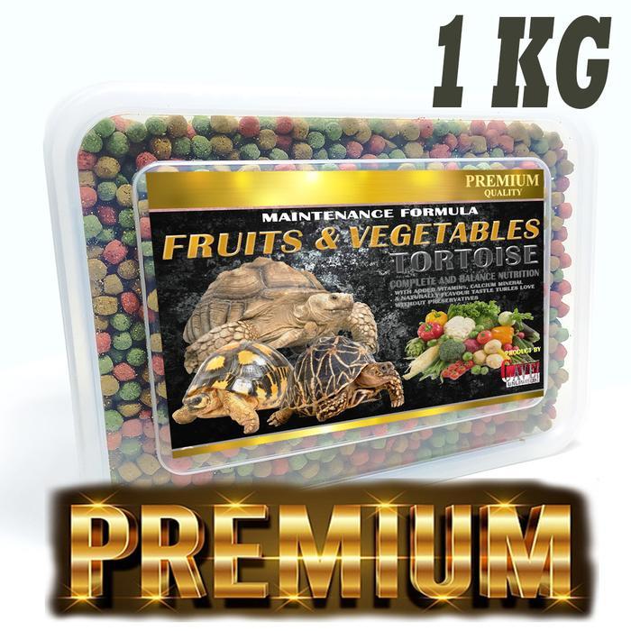 Makanan premium sayur buah kura kura sulcata hermani aldabra tortoise - 1KG TOPLES PREM