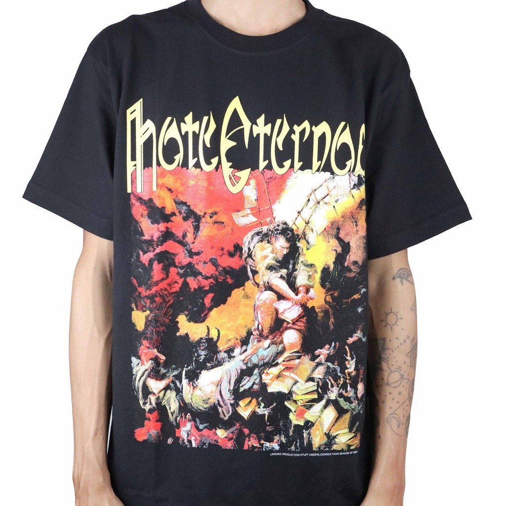Original  Hate Eternal - Infernus Black Tshirt Kaos Pria