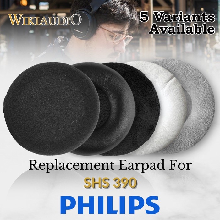 Earpad Foam Pad Philips SHS 390 SHS390 SHS-390 Earcup Ear Cushion Busa Bantalan