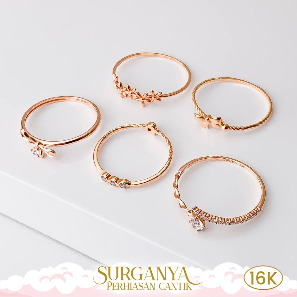 Cincin Emas Kadar 16k Model Simpel Variasi Macan Gold