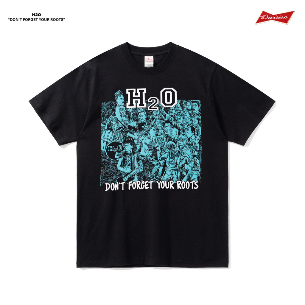 H2O - Don’t Forget Your Roots Tshirt - Black | Baju Hardcore