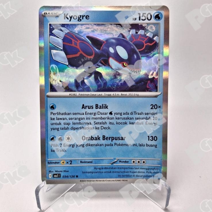 Kartu Pokemon TCG Indo - Kyogre MA1 | 034/126 R