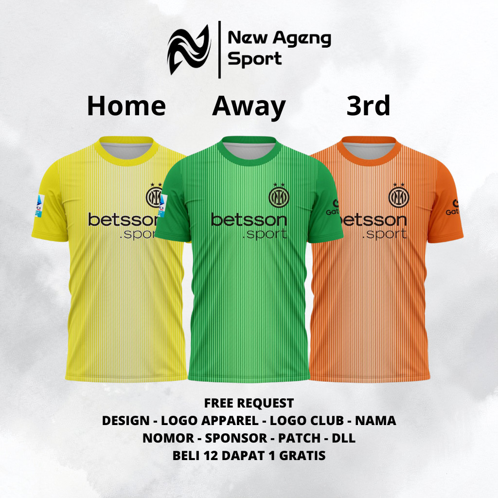 Jersey NasInter GK Kiper 2025 2026 Jersey Futsal Custom Jersey Bola CUstom New Ageng Sport